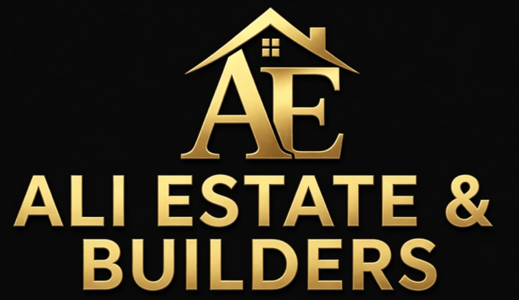 logo of aliestate and builders